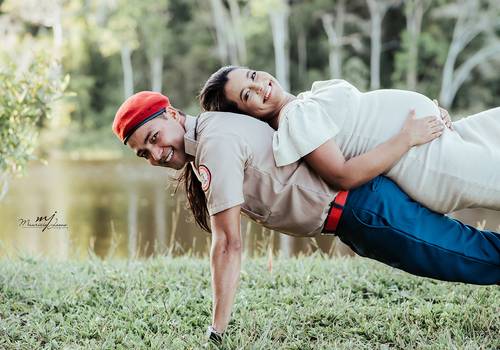 Gestante de Aquela ansiedade pela chegada do Miguel!