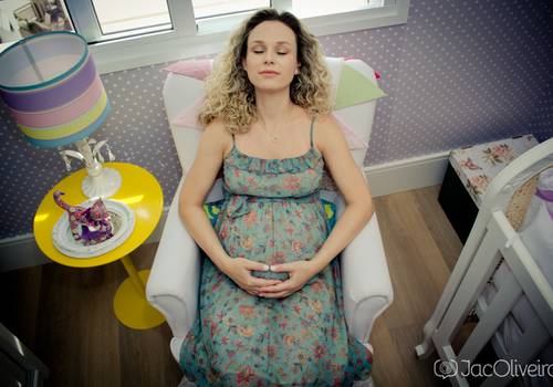 Gestantes de Jaqueline e Charles esperando Malu