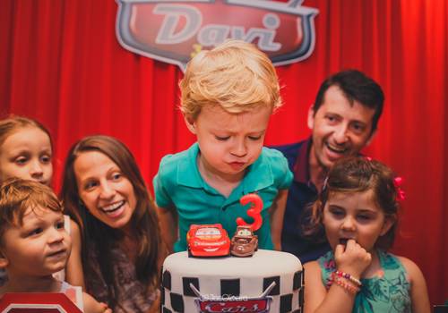 Aniversários de 3 anos do Davi na Megafesta Garden Porto Alegre