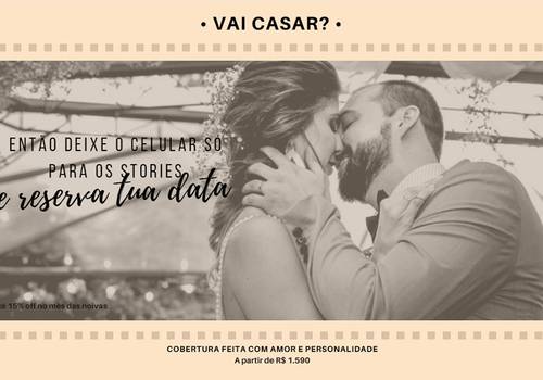 Maio é mês para contratar a fotógrafa do seu casamento