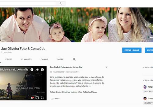 Meu canal no Youtube