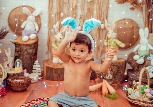Infantil de Ensaio de Páscoa
