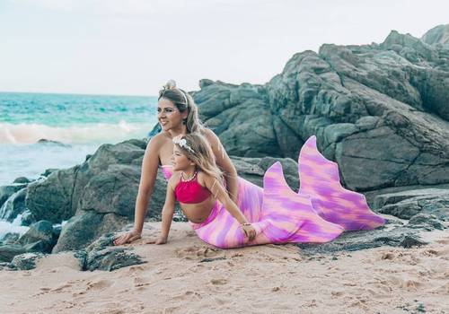 Sereia de Ensaio Sereia Mãe e Filha