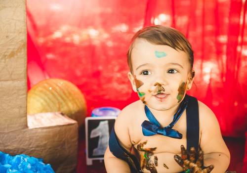Infantil de Ensaio Smach The Cake