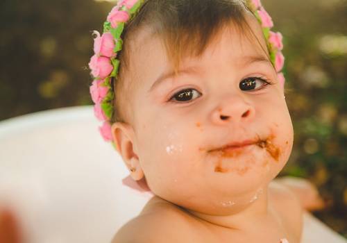 Infantil de Ensaio Smach The Cake