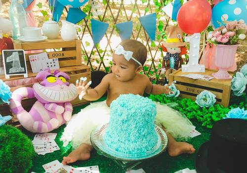 Infantil de Ensaio Smach The Cake