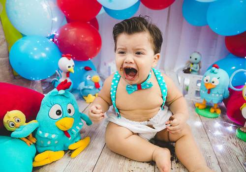 Infantil de Ensaio Studio Infantil Galinha Pintadinha 