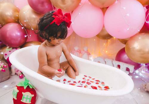 Infantil de Ensaio Smash The Cake 