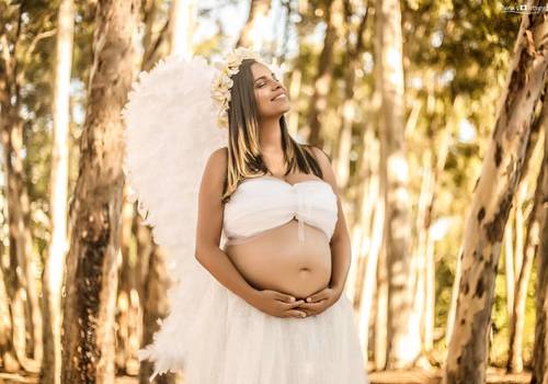 Gestante de Ensaio Gestante - Anjo