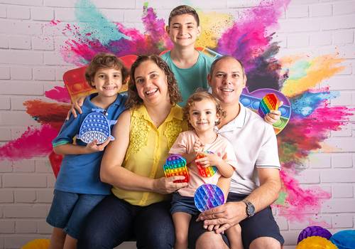 Temático de Pop it Matheus e Arthur