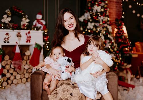 Família de Ensaio natal com família