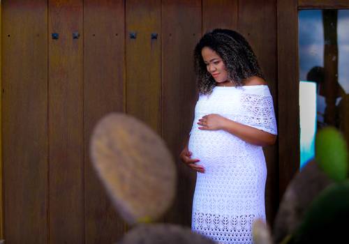 Ensaio Gestante de A espera do Caio