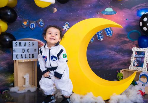 Smash The Cake de Smash The Cake do Caleb 1 Aninho ( Tema: Astronauta)