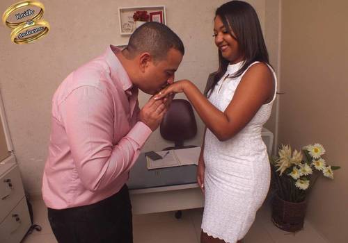 Casamento em cartório de Keith e Anderson