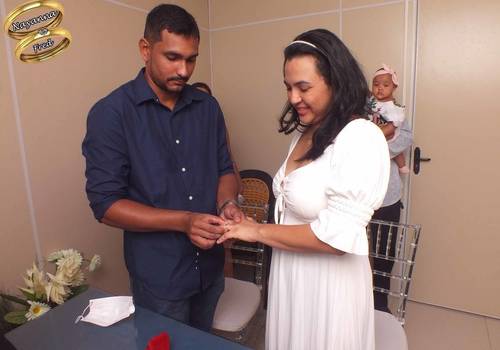 Casamento em cartório de Nayanna e Fred