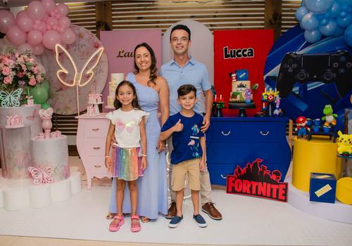 Aniversário de Laura e Lucca 8 anos