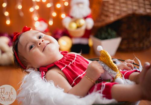 Ensaios Infantis de Ensaio de Natal - Isabella