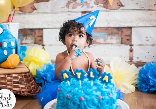 Ensaios Infantis de Smash The Cake da Ayla