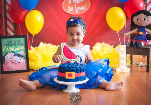 Ensaios Infantis de Show da Luna - Smash The Cake