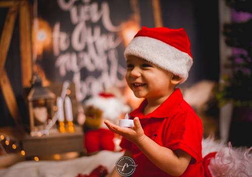 Ensaios Infantis de Arthur - Ensaio de Natal