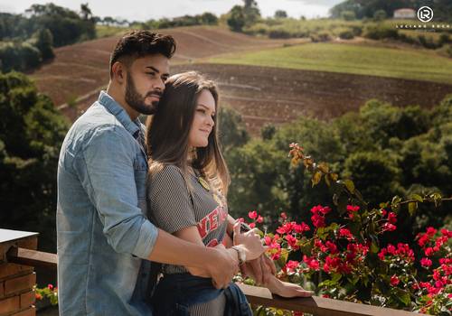 Ensaio de Casal de Leonardo e Michele - Pousada Recanto Primavera