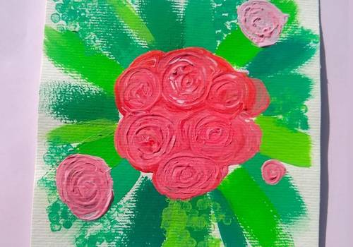 Artesanato de Cartão presente - pintura ou desenho