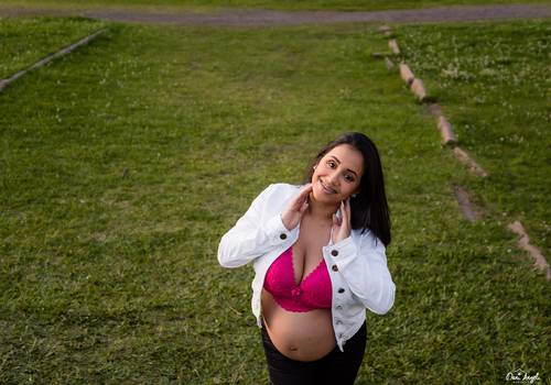 Ensaio Gestante de Caroline + Junior + Aurora + Maria Cecília 