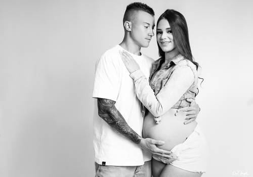 Ensaio Gestante de Carol + Éverton + Izadora