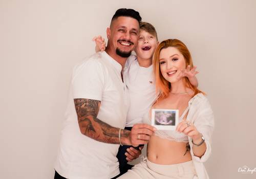 Ensaio Gestante de Ensaio Revelação Rafa