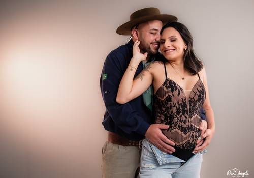 Ensaio Gestante de Milena + André + Cecília