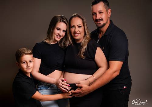 Ensaio Gestante de Joice + Vítor + Kamilly + Kauã + Lívia