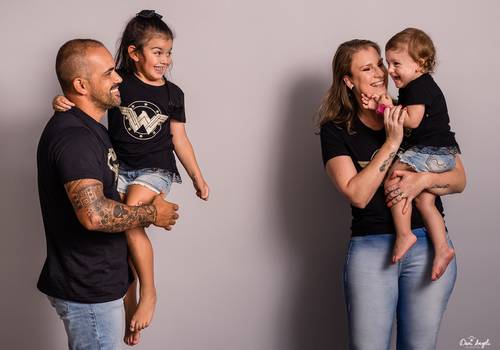 Ensaio Família de Marcielli + Bruno + Helena + Clara