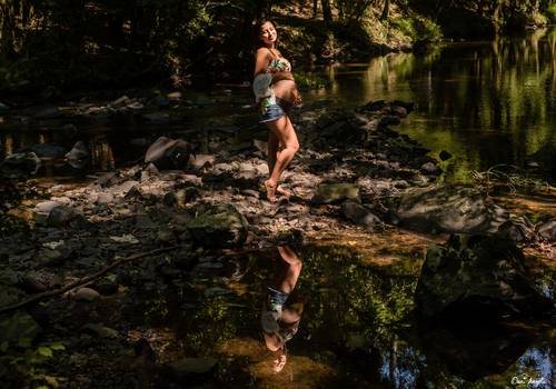 Ensaio Gestante de Caroline + Gabriel + Helena