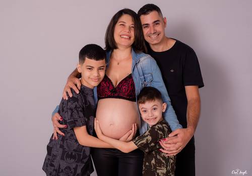 Ensaio Gestante de Alice + Moisés + Gabriel + Vitor + Giovana