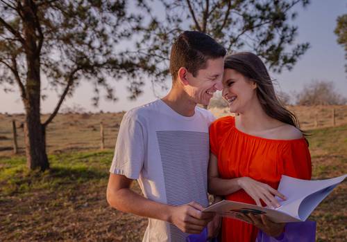 Gestante de Ensaio revelação 