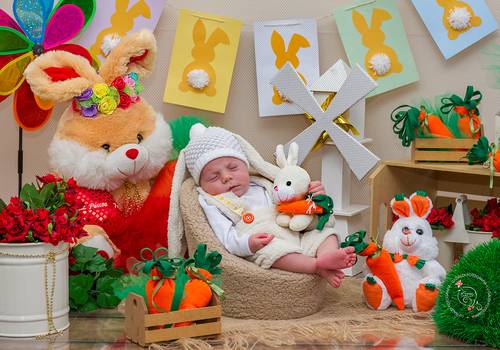 Ensaio de Theo - 21 Dias - Mini Ensaio de Páscoa 