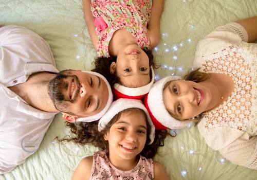 Família de Natal da família Costa