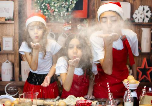 Família de Ensaio de Natal Manu Berinjela