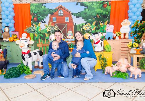 Aniversários  de JOAQUIM E LORENZO 2 ANINHOS