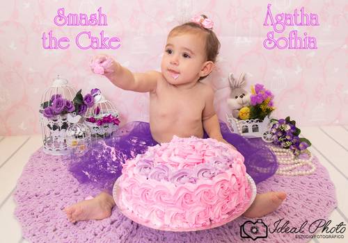 Aniversários  de Agatha Sofhia 12 meses