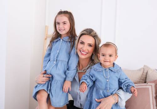 Dia das Mães de Michele e suas meninas