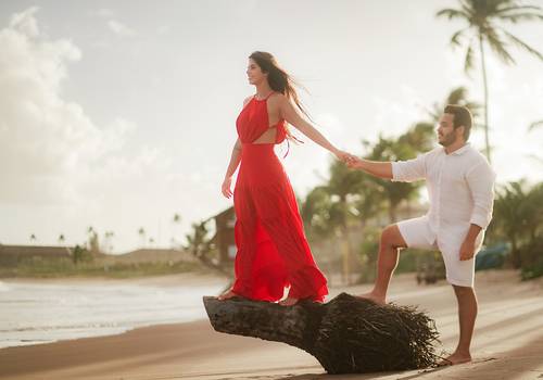 ENSAIOS de Itacimirim linha verde - Pré wedding  Camila & Caio 