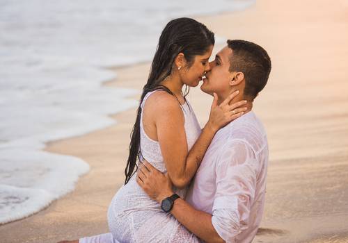 ENSAIOS de ENSAIO CASAL EM PRAIA NA BAHIA -  LUCAS & GESSIANE  / Linha verde -Bahia