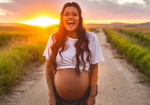 Ensaio Gestante de À espera de Amora