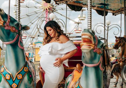 Gestante de A linda espera por Carolina