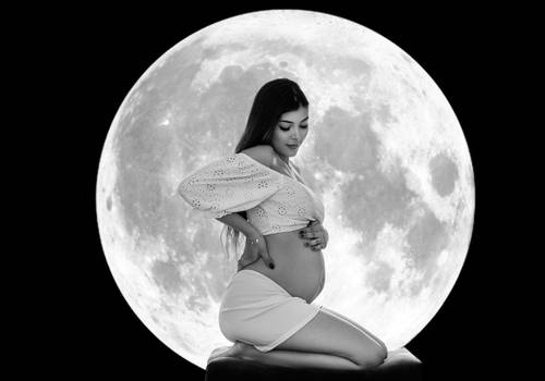 Ensaio Gestante de Doce espera Luna