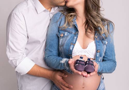 Gestante de A espera de João Victor - Ensaio em estúdio