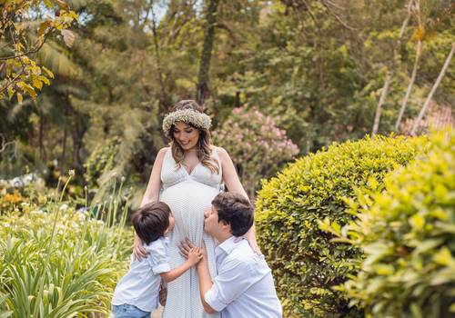 Gestante de Ensaio Gestante, a espera de Arthur