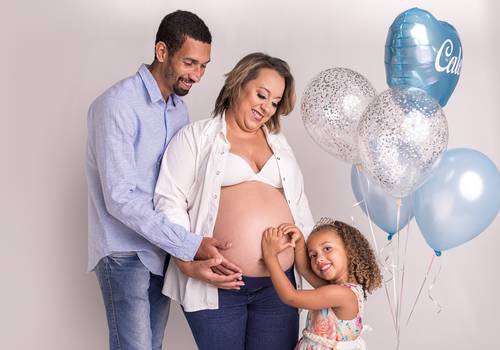 Gestante de Ensaio Gestante, a espera de Caleb