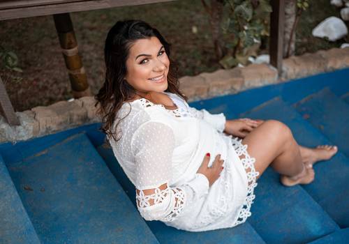 Gestante de Ensaio Gestante -  A espera de Liz